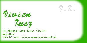 vivien kusz business card